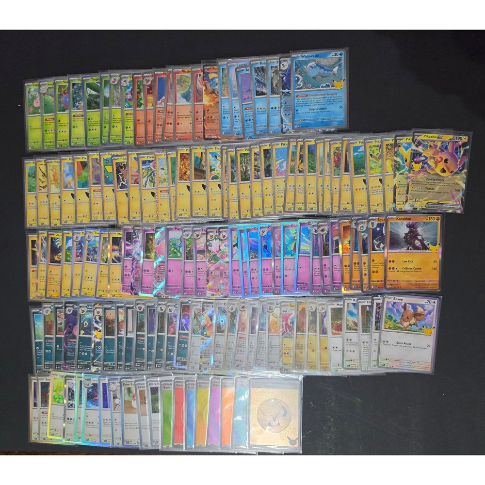 Pokemon 30th Celebration Complete Base Set 128 & All 12 Ex & 30 Pikachu